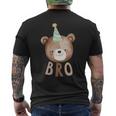 Bro Bear 1St Birthday Beary First Birthday Matching Family Men's T-shirt Back Print Bro Bear 1St Birthday Beary First Birthday Matching Family Men's T-shirt Back Print