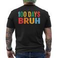 Bruh 100Th Day Ofchool 100 Days Ofchool シャツ キッズ 男の子 メンズTシャツ バックプリント