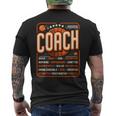 Coach Definition コーチtシャツ 男性用 面白いコーチ 長袖tシャツ メンズTシャツ バックプリント