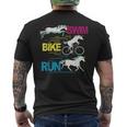 Course Natationélo Licorne Drôle Triathlète Triathlon T-shirt imprimé au dos