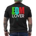 Cute Edm Cool Edm Lover Rave ホワイトインク メンズTシャツ バックプリント