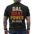 Dal Bhat Power 24 Hour ネパールトレッキングデザイン メンズTシャツ バックプリント