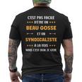 Départuperyndicaliste Beau Gosse Humouryndicaliste T-shirt imprimé au dos