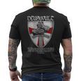 Deusult He Trains My Hands For War Templar Knights メンズTシャツ バックプリント