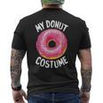 This Is My Donut Costume Donut Lover Halloween Costume Men's T-shirt Back Print