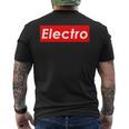 Electro Electronic House Music Edm Electro Mix メンズTシャツ バックプリント
