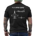 F2 日本戦闘機 メンズTシャツ バックプリント