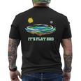 Flat Earth It's Flat Bro Conspiracy フラットアース メンズTシャツ バックプリント