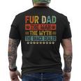Fur Dad Man Mythnack Dealer Paw Cat Dog Festa Del Papà T-shirt da uomo con stampa posteriore