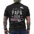 Futuro Papa 2026 Papà 2026 Caricamento Papà 2026 T-shirt da uomo con stampa posteriore