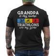 Grand-Père Est Mon Nom Les Triathlonsont Mon Jeu Triathlon Papy T-shirt imprimé au dos