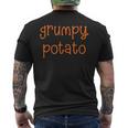 Grumpy Potato Matching Couples Thanksgiving Men's T-shirt Back Print