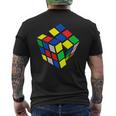 Impossible Rubik Rubix キューブポケット レトロ ゲームボーイ メンズTシャツ バックプリント