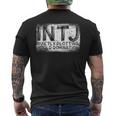 Intj パーソナリティタイプ 内向的 Intj メンズTシャツ バックプリント