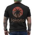 Jakarta インドネシア ジャカルタ メンズTシャツ バックプリント