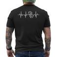 Jeux Deociété Battements Cardiaques Cardiogramme Dés T-shirt imprimé au dos