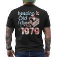 Keep It Oldchoolince 1979 Year Crate Ofinyl Records メンズTシャツ バックプリント