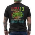 Level 13 Unlocked Birthday 13 Year Old 13Th Birthday メンズTシャツ バックプリント