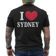 I Loveydney シドニーが大好き メンズTシャツ バックプリント