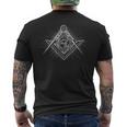 Masonic スクエア&コンパス フリーメイソン Alleeing Eye メンズTシャツ バックプリント