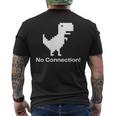 No Internet Dinosaur- No ConnectionChrome Brower メンズTシャツ バックプリント