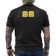 Noob Text メンズTシャツ バックプリント