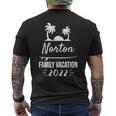 Norton ファミリーバケーション トロピカルグループトリップ ビーチ メンズTシャツ バックプリント