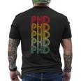 Phdレトロドクターphdスクールファニー。 メンズTシャツ バックプリント