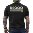 Recco、イタリア レトロ 70年代80年代スタイル メンズTシャツ バックプリント