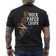 Rock Paper Crispr Dna 生物学者 遺伝子工学 メンズTシャツ バックプリント