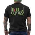 S&P 500 アメリカ株インデックス証券取引知識財務 メンズTシャツ バックプリント