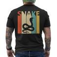 Snake ヘビ 蛇 動物 メンズTシャツ バックプリント