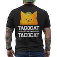 Tacocatpelled Backwards Is Tacocat ファニータコスキャットギフト メンズTシャツ バックプリント