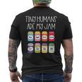Tiny Humans Are My Jam 幼稚園保育士 長袖tシャツ メンズTシャツ バックプリント