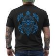 Tortue Maori Bleue Tatouage Tribal Pour Les Plongeurs T-shirt imprimé au dos