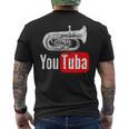 You Tuba 面白いマーチングバンド ヴィンテージ チューバ ユーフォニアム メンズTシャツ バックプリント