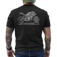 Z650 オートバイ 裸 バイク スピードバイカー メンズTシャツ バックプリント