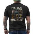 イタリアン・ブレインロット Italian Brainrot メンズTシャツ バックプリント