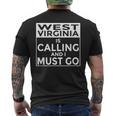 ウェストバージニアtシャツ Westirginia Is Calling And I Must Go メンズTシャツ バックプリント