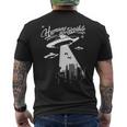 エイリアン誘拐 Ufo Humans Are Terrible メンズTシャツ バックプリント