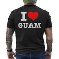 グアム I Love Guam メンズTシャツ バックプリント