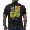 ゴッホの有名な芸術絵画 ひまわりvan Gogh メンズTシャツ バックプリント