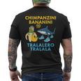 チンパンジーニ バナニーニs トララレロ トラララ 面白い 幼児向け メンズTシャツ バックプリント