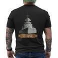 ドイツ戦艦ティルピッツ 第二次世界大戦海軍 メンズTシャツ バックプリント
