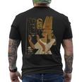 ネフェルタリ女王 古いエジプトファラオ家族 誕生日 クリスマスギフト メンズTシャツ バックプリント
