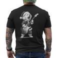 ビション・フリーゼ ギターを弾く クリスマス 犬好き メンズTシャツ バックプリント