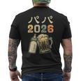 プレパパ2026・パパになりました・妊娠報告 パパ・パパになる予定 メンズTシャツ バックプリント