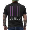 ベースギタリストギフト Beadg 5弦 メンズTシャツ バックプリント