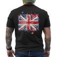 ユニオンジャック インクスタイル アート イギリス国旗 イギリス 国旗 イギリス メンズTシャツ バックプリント