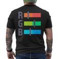 レッド グリーン ブルー Rgb カラー モデル アーティスト メンズTシャツ バックプリント